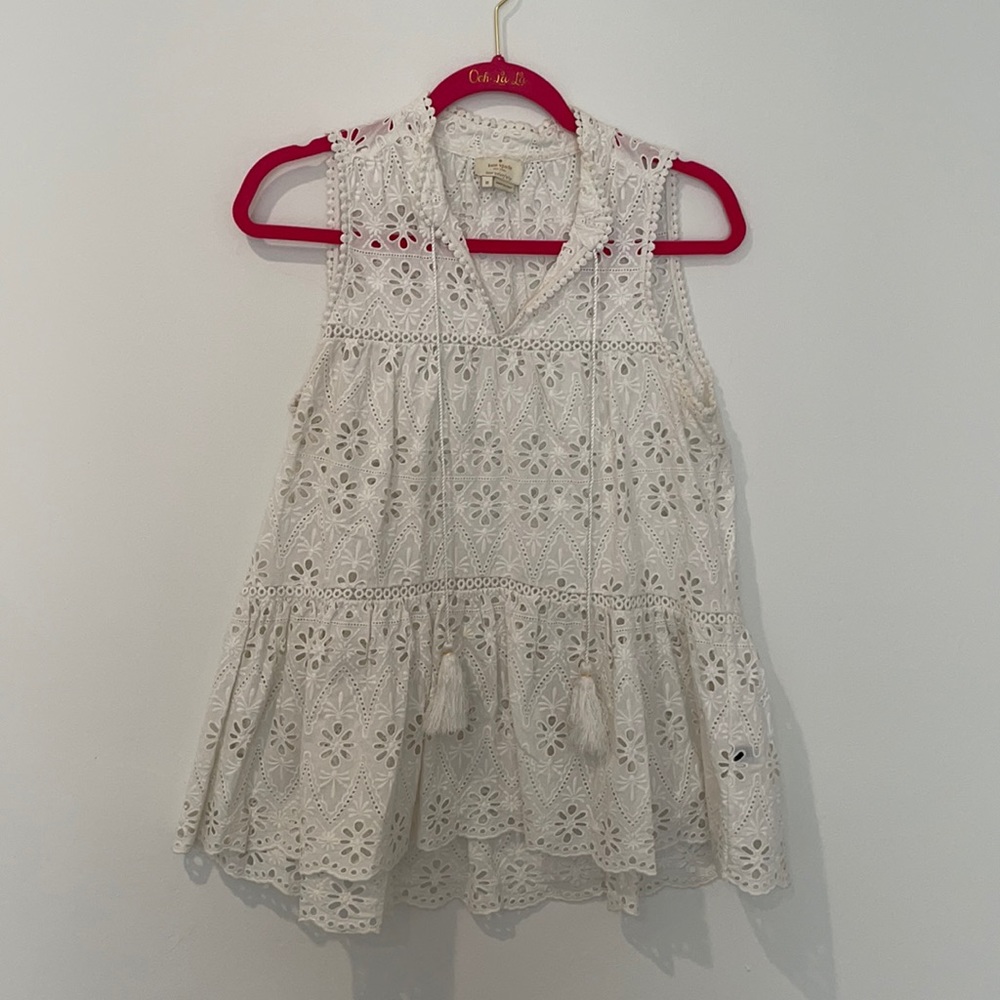 GUC Kate spade eyelet top